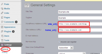 Difference between site_url() and home_url()?